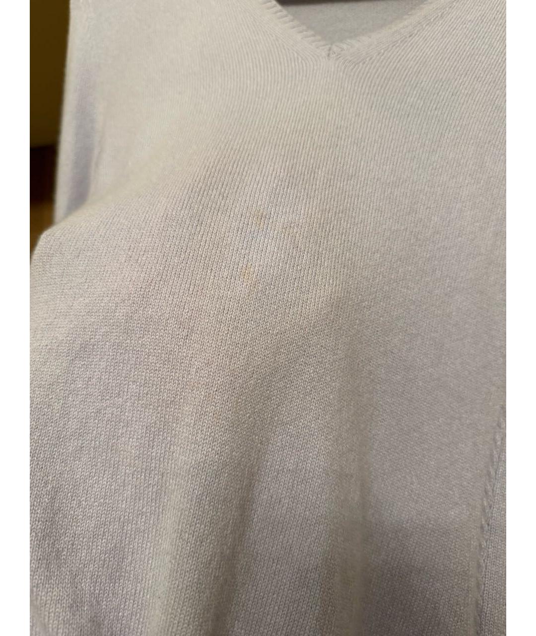 LORO PIANA Голубой кашемировый джемпер / свитер, фото 7