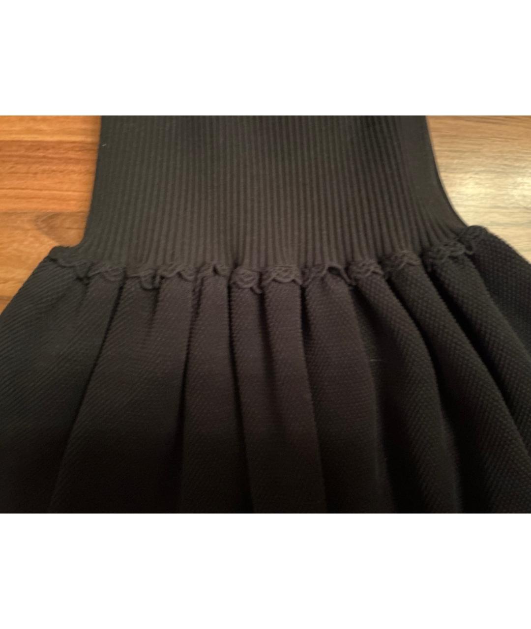 CHANEL Черное хлопковое повседневное платье, фото 3