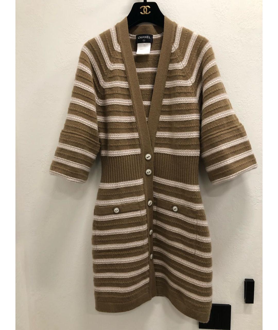 CHANEL Бежевый кашемировый кардиган, фото 7