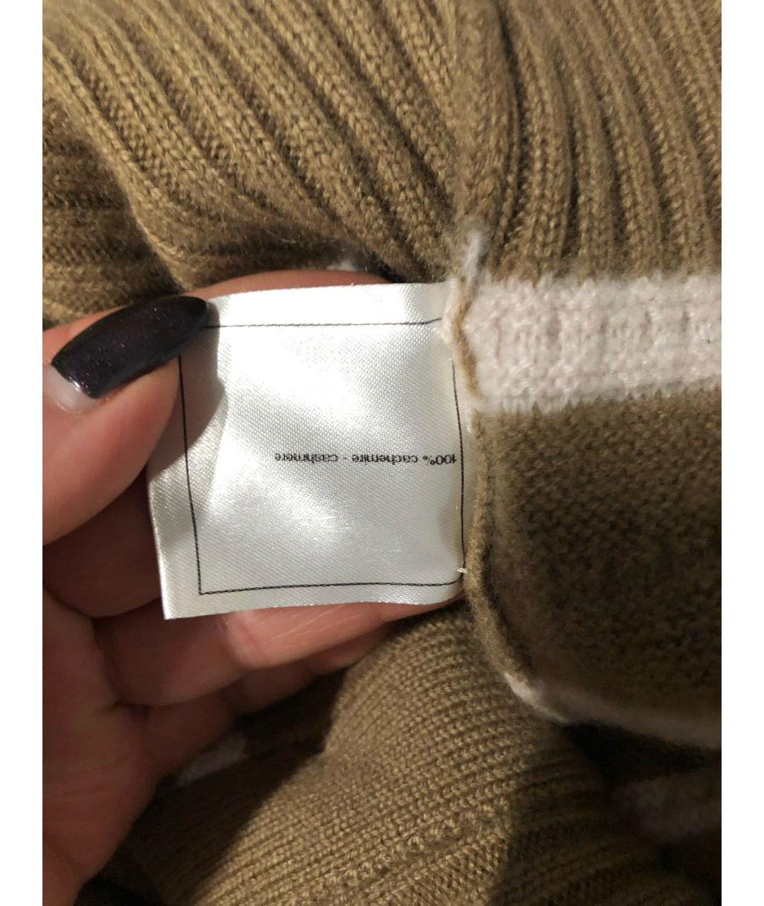 CHANEL Бежевый кашемировый кардиган, фото 4