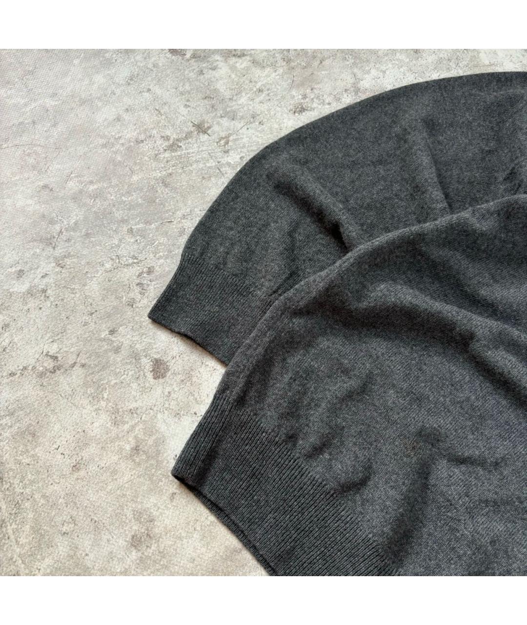POLO RALPH LAUREN Антрацитовый шерстяной джемпер / свитер, фото 5