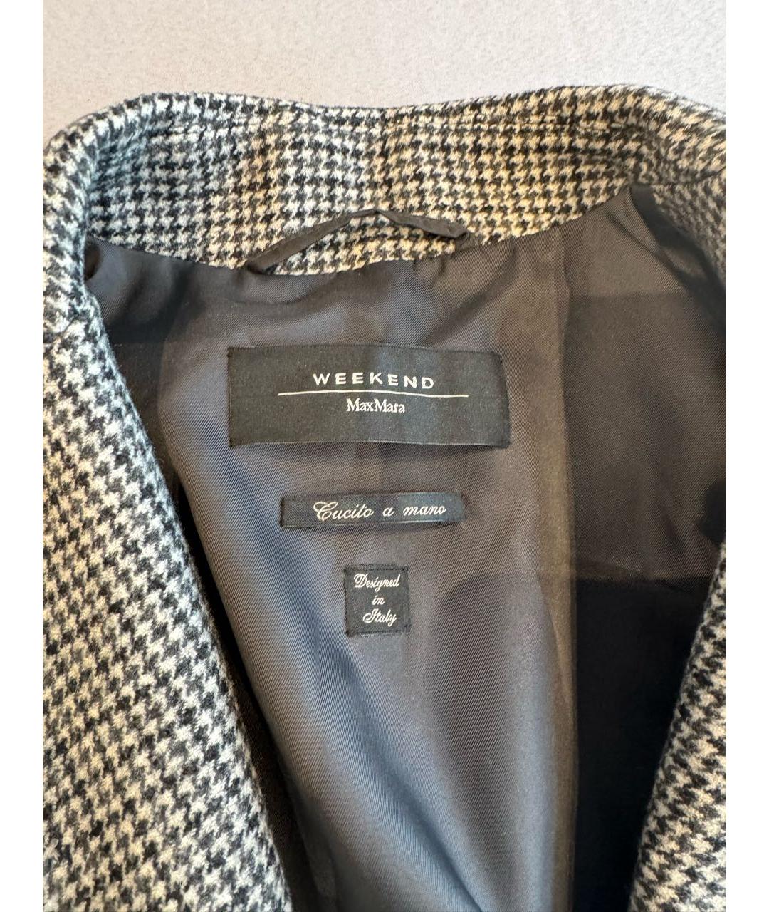 MAX MARA Серый шерстяной костюм с брюками, фото 3