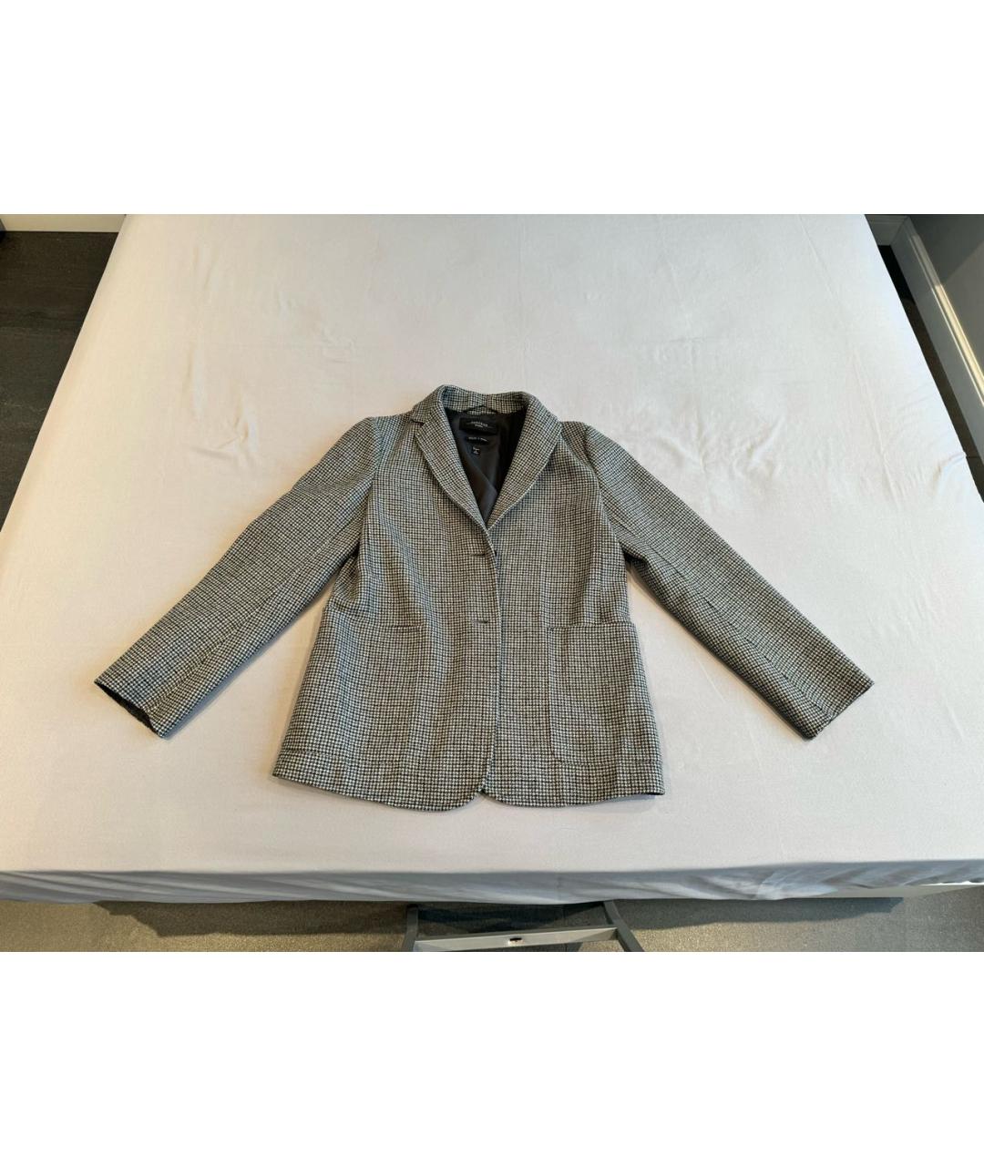 MAX MARA Серый шерстяной костюм с брюками, фото 7