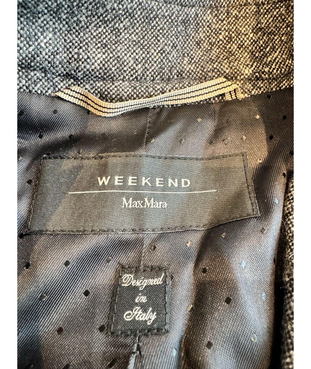 MAX MARA Серый шерстяной костюм с брюками, фото 6