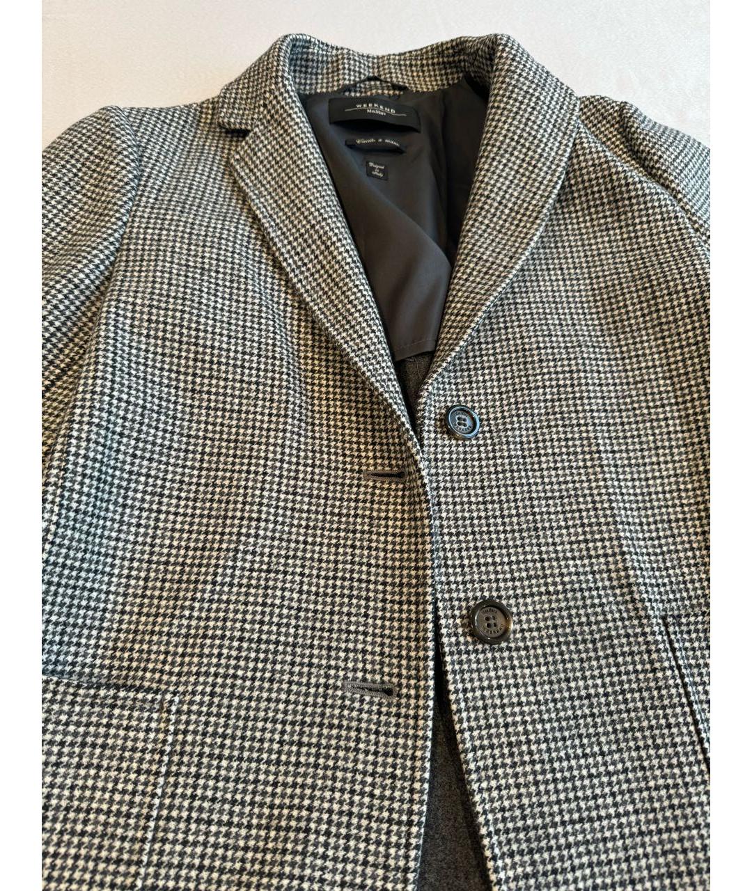 MAX MARA Серый шерстяной костюм с брюками, фото 5