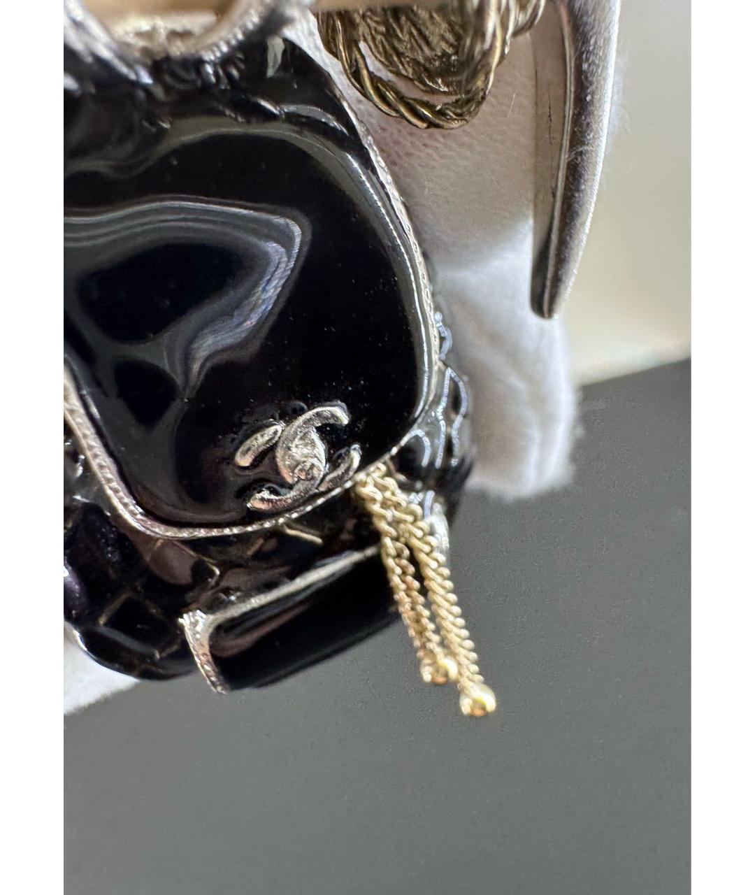 CHANEL Черная латунная булавка / брошь, фото 6