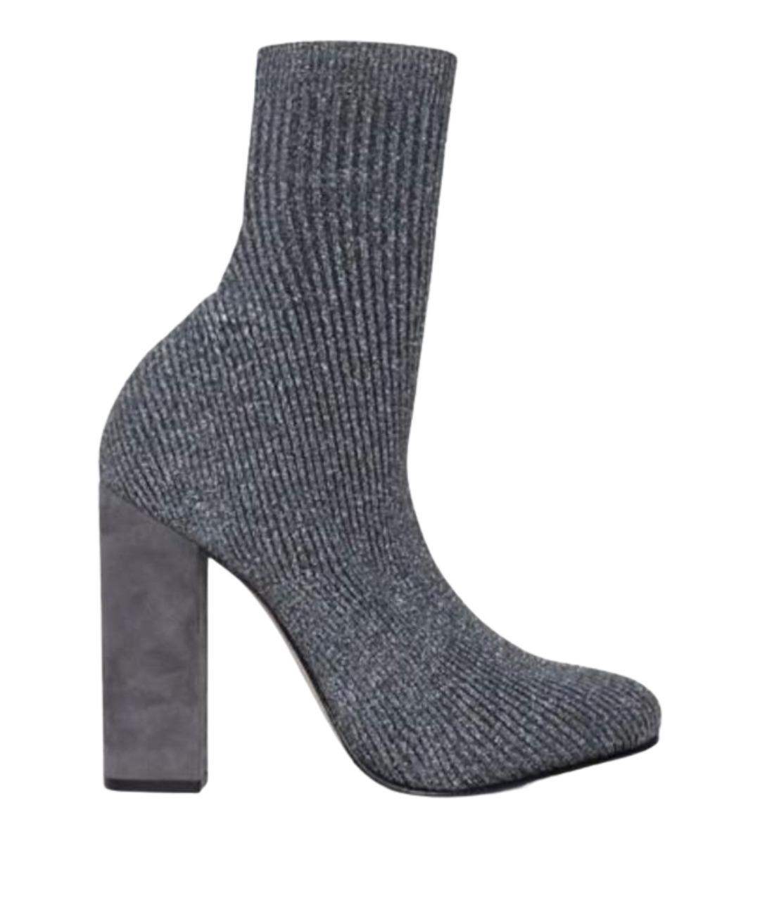 LE SILLA Серые текстильные ботильоны, фото 1