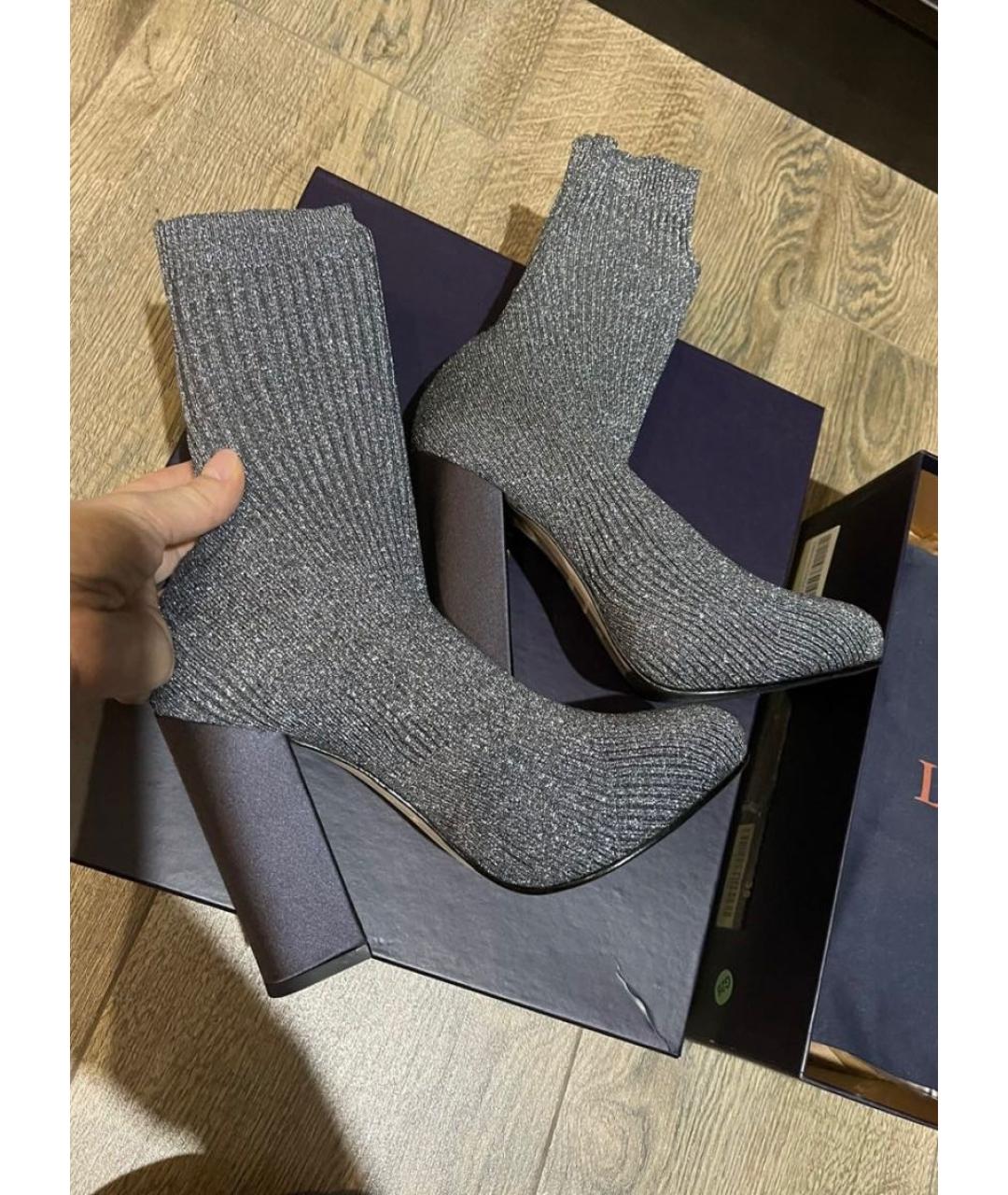 LE SILLA Серые текстильные ботильоны, фото 6