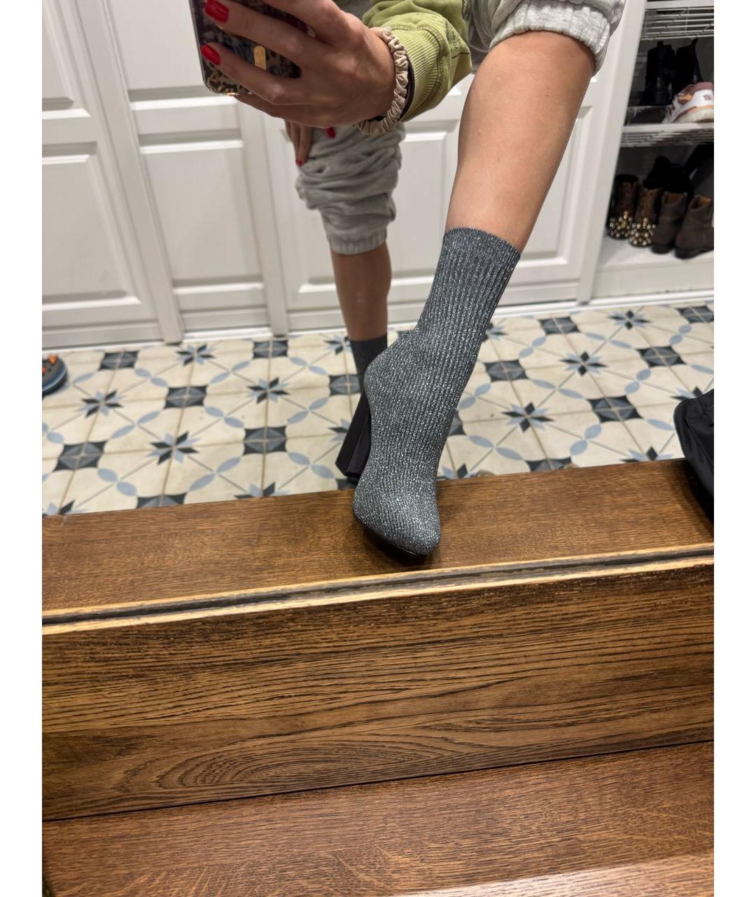 LE SILLA Серые текстильные ботильоны, фото 5