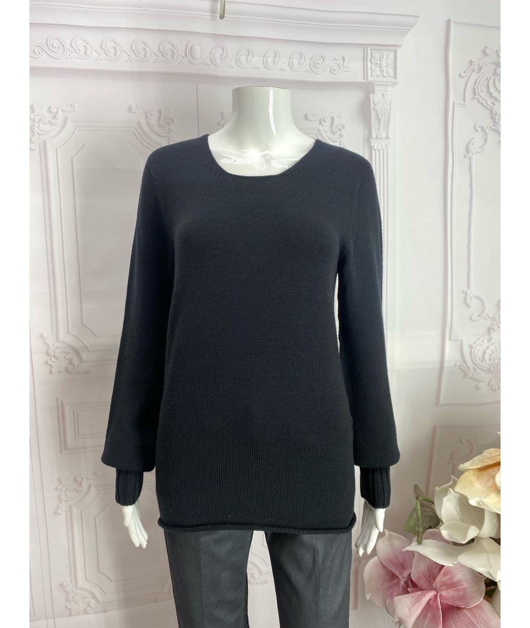 DOLCE&GABBANA Черный шерстяной джемпер / свитер, фото 5