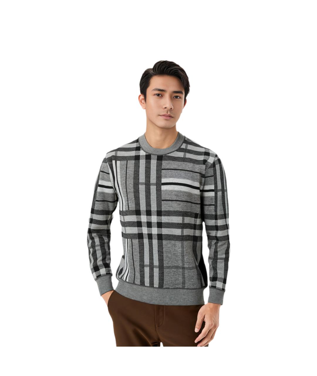 BURBERRY Серый джемпер / свитер, фото 3