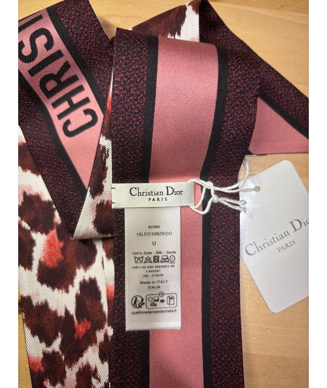 CHRISTIAN DIOR Мульти шелковый платок, фото 3