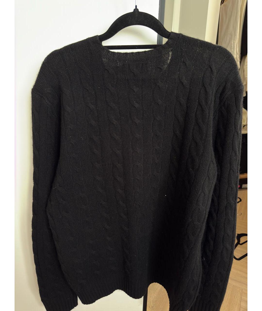 POLO RALPH LAUREN Черный шерстяной джемпер / свитер, фото 2