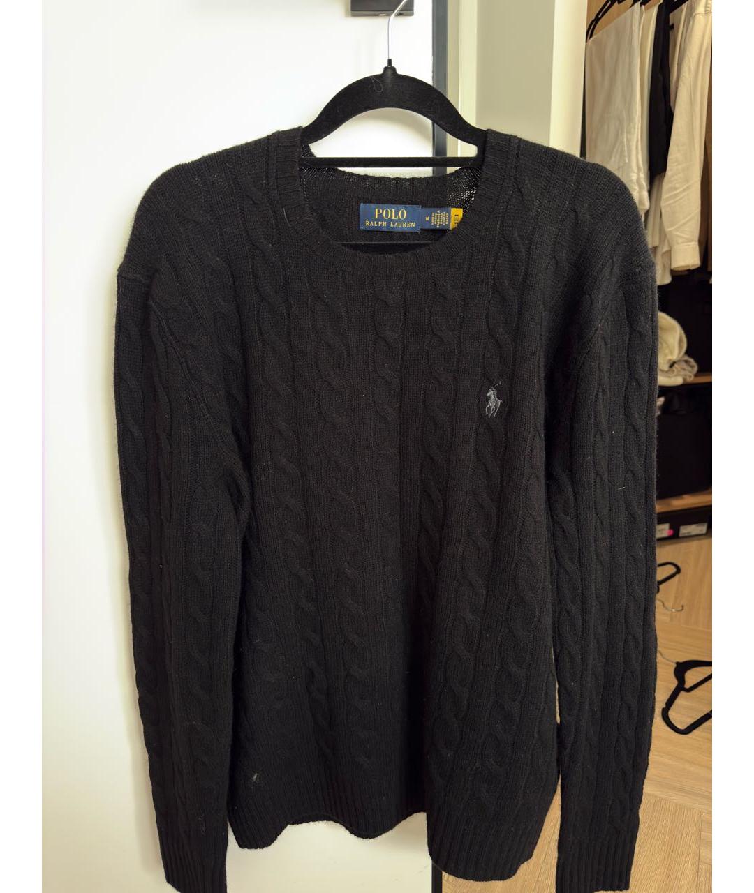 POLO RALPH LAUREN Черный шерстяной джемпер / свитер, фото 3