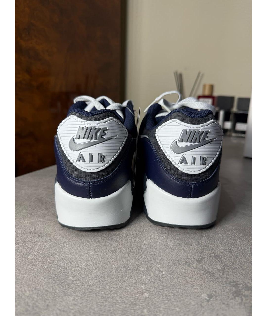 NIKE Серые кожаные низкие кроссовки / кеды, фото 4