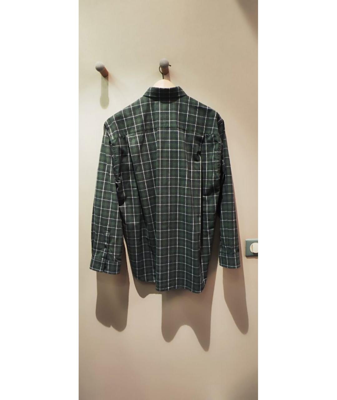 BALENCIAGA Зеленая хлопковая рубашка, фото 2