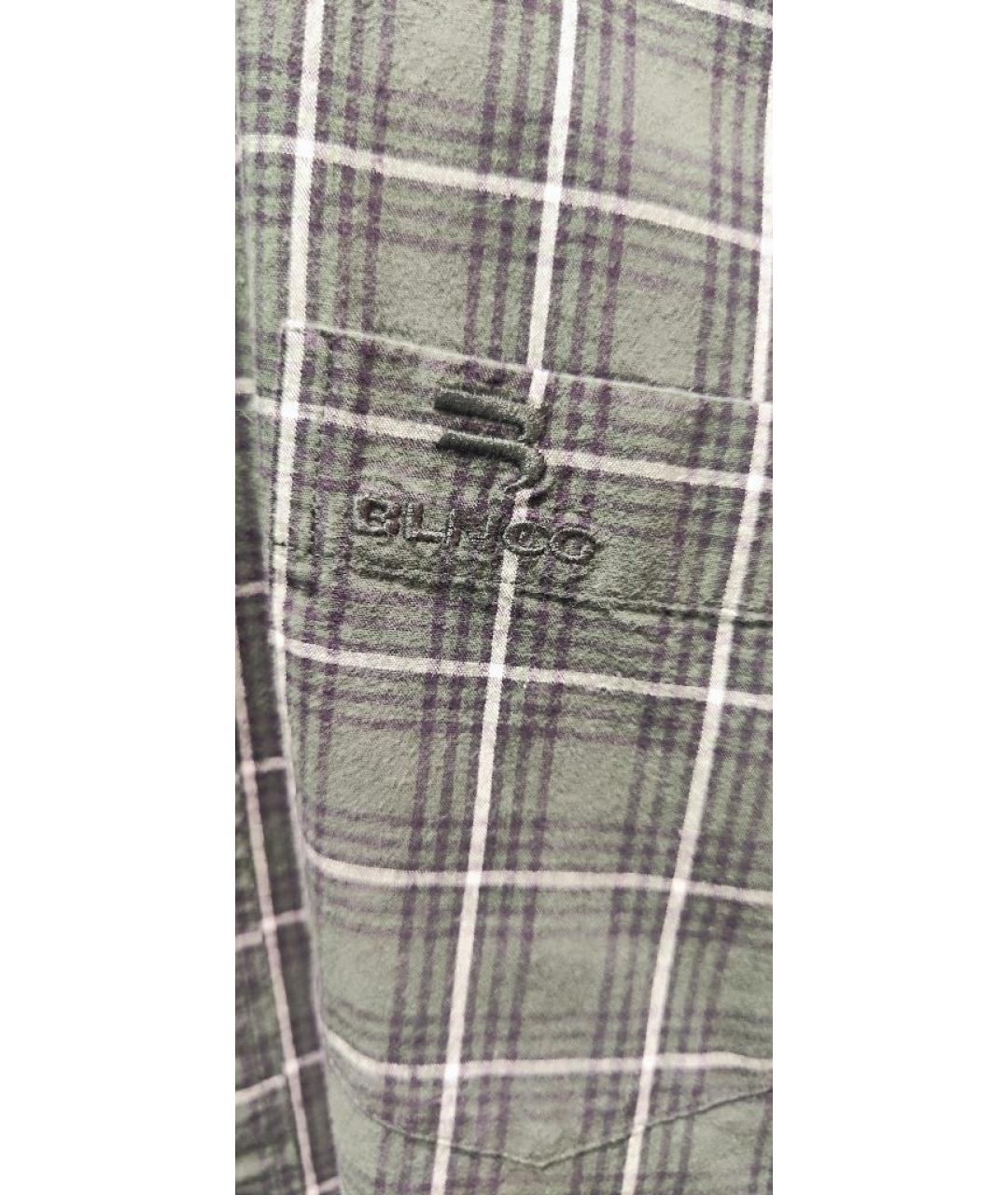 BALENCIAGA Зеленая хлопковая рубашка, фото 7