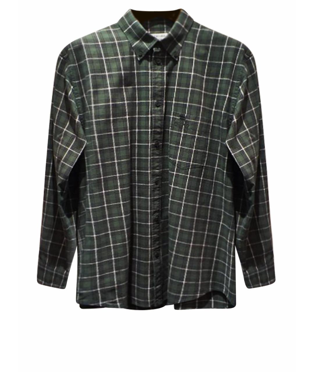 BALENCIAGA Зеленая хлопковая рубашка, фото 1