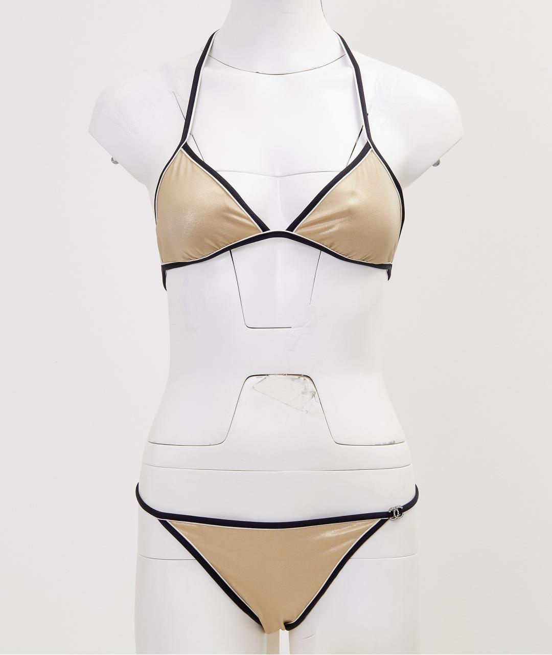 CHANEL Золотой синтетический купальник, фото 9