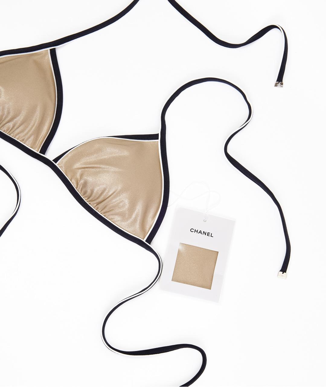 CHANEL Золотой синтетический купальник, фото 3