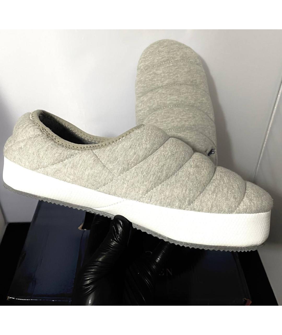 POLO RALPH LAUREN Серые текстильные слипоны, фото 5