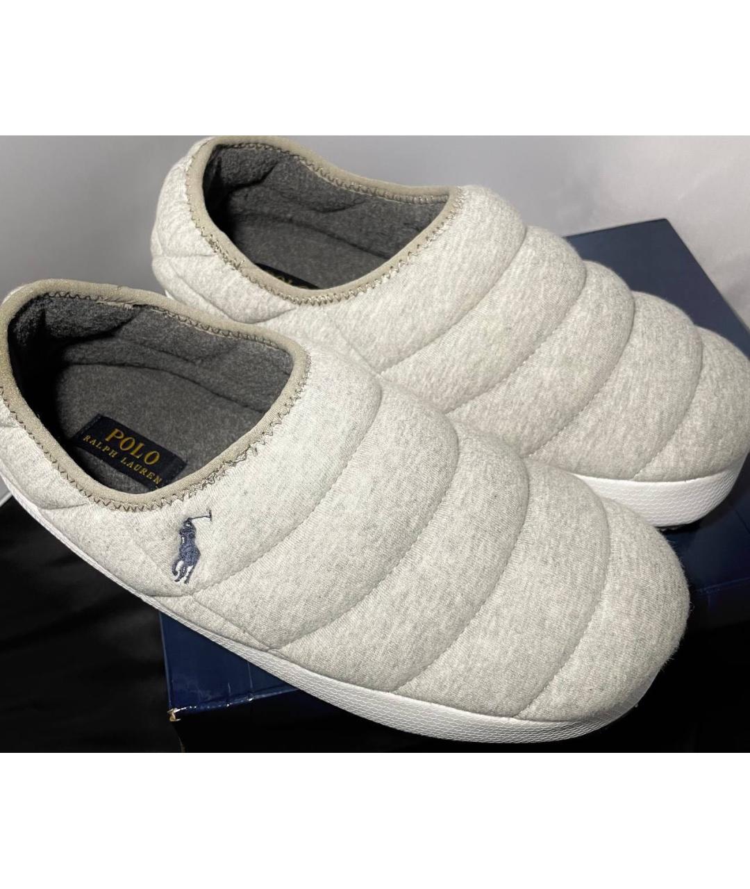POLO RALPH LAUREN Серые текстильные слипоны, фото 3