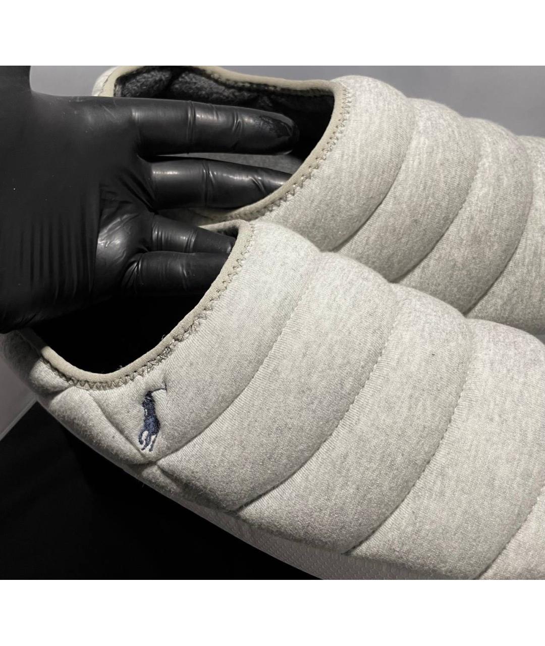 POLO RALPH LAUREN Серые текстильные слипоны, фото 6