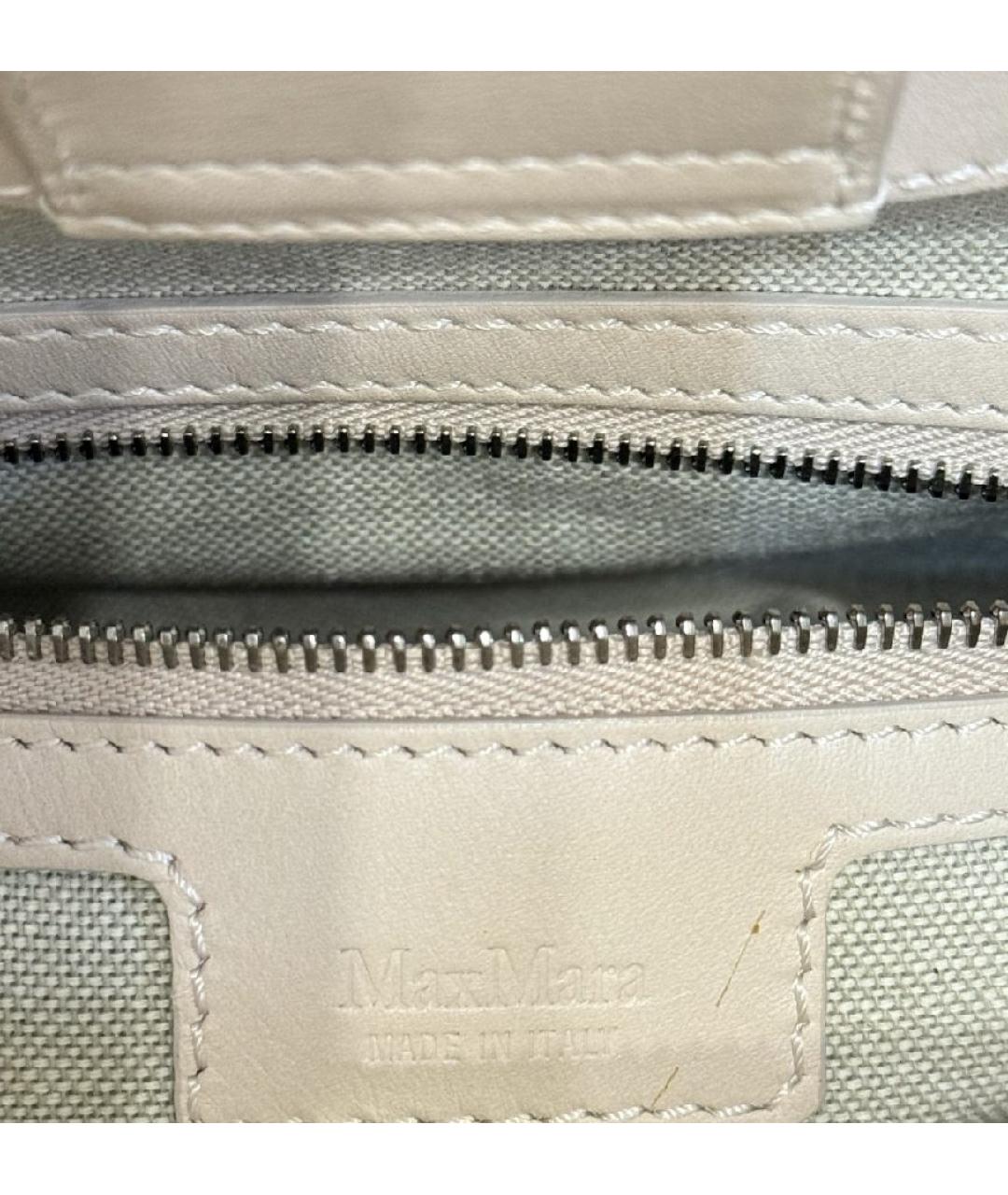 MAX MARA Розовая кожаная сумка с короткими ручками, фото 8