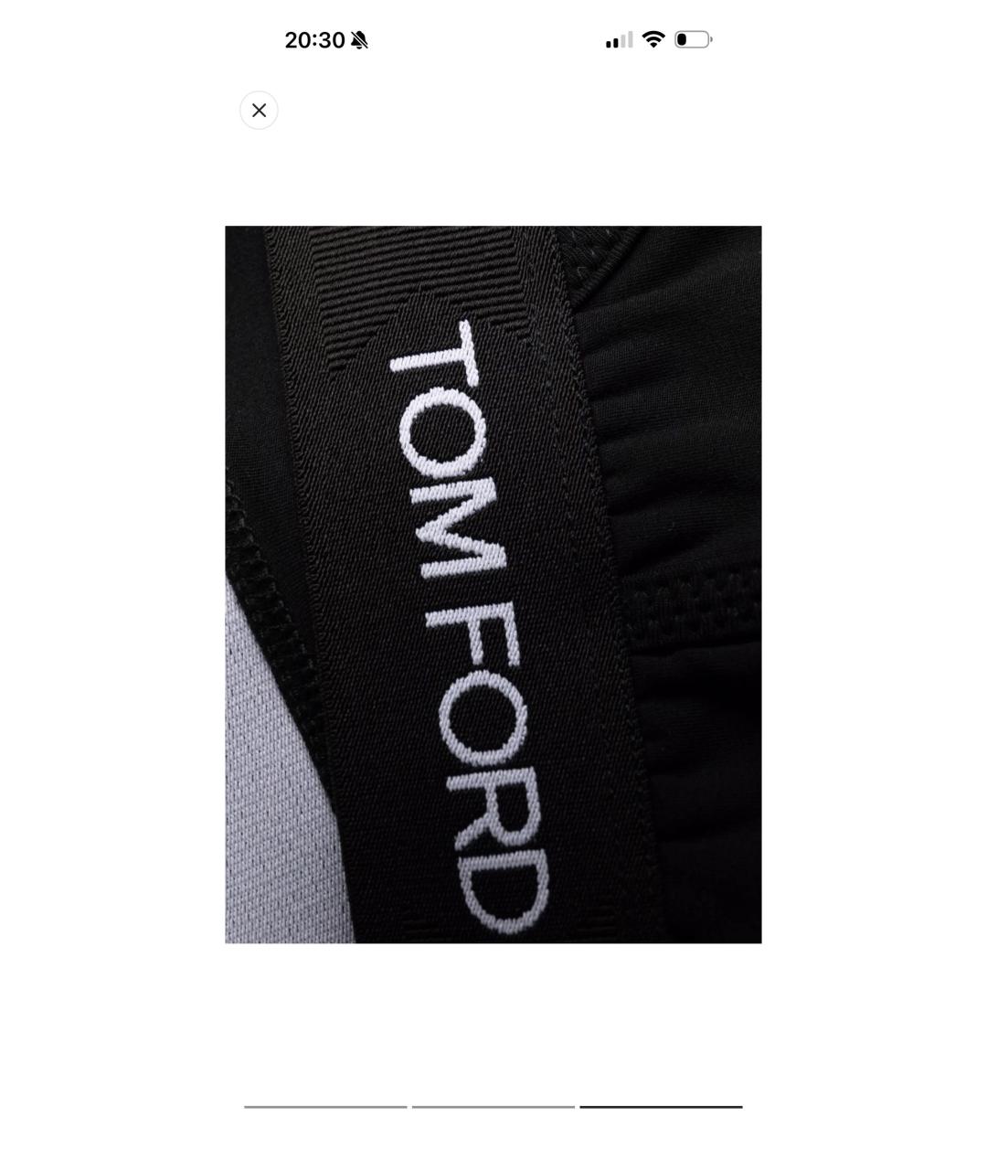 TOM FORD Черная майка, фото 3