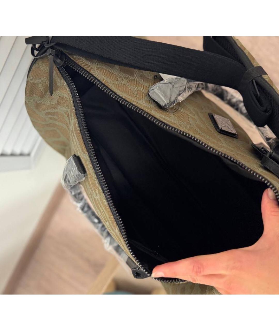 JORDAN Коричневая дорожная/спортивная сумка, фото 5