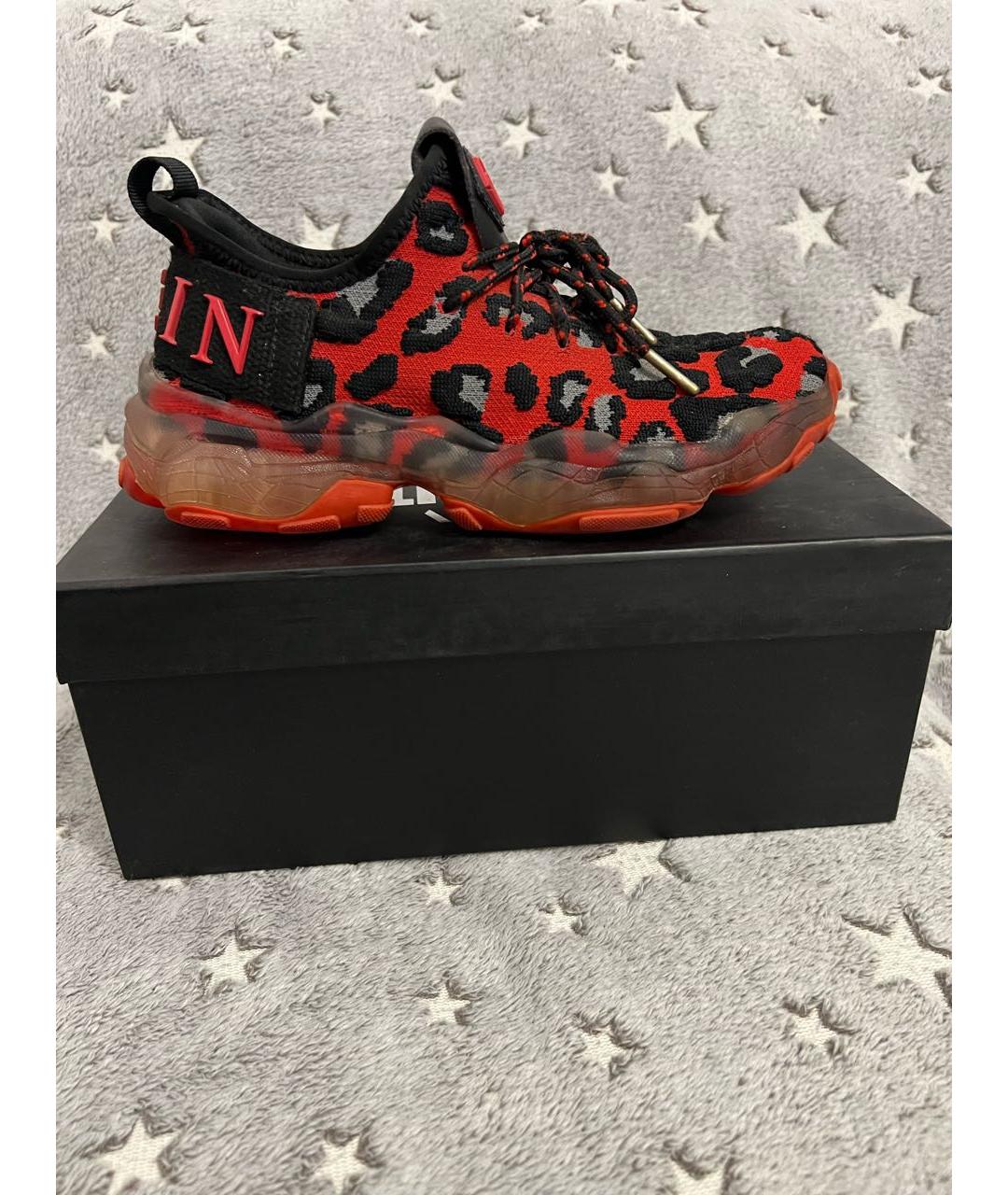 PHILIPP PLEIN Мульти текстильные кроссовки, фото 9