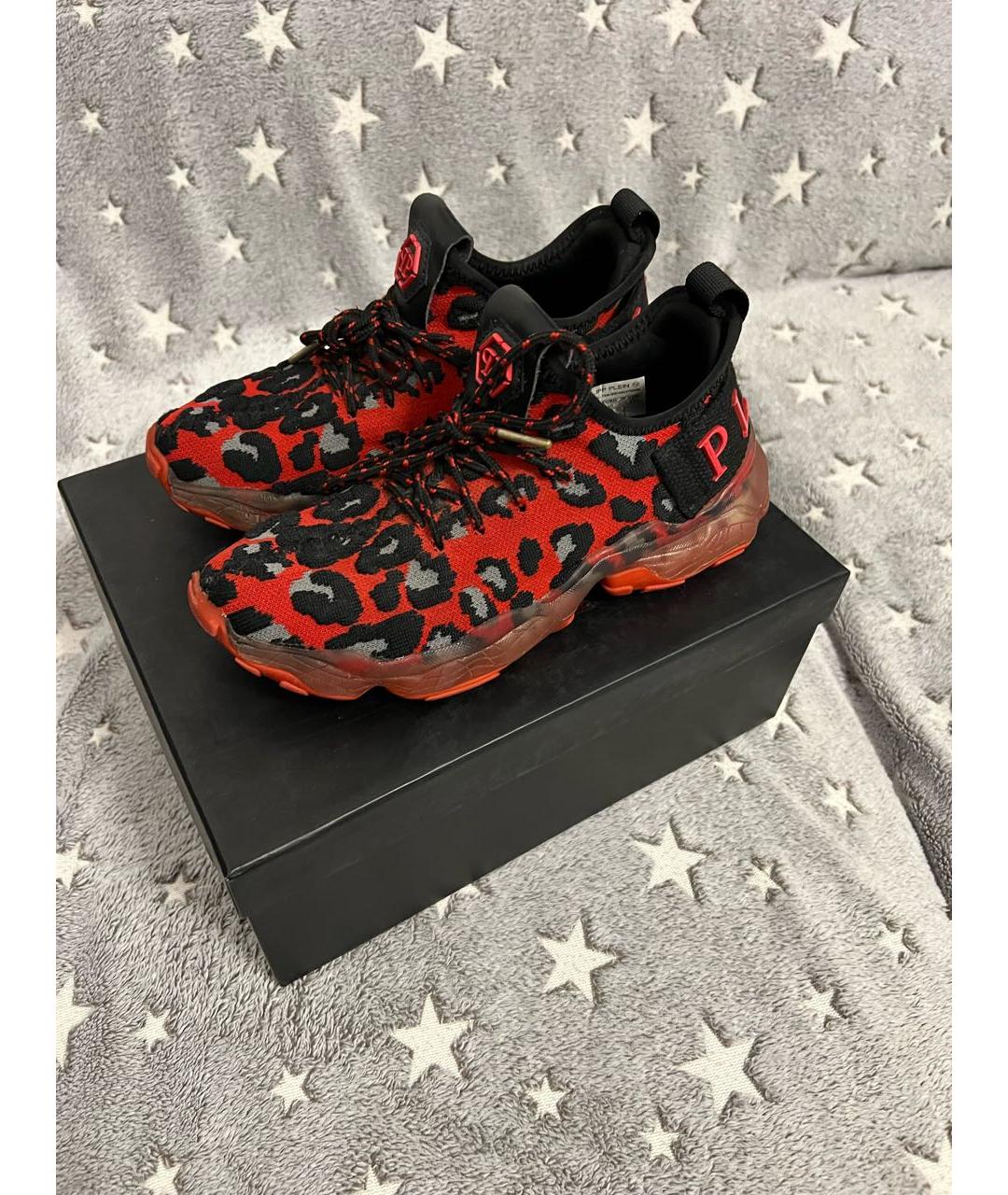 PHILIPP PLEIN Мульти текстильные кроссовки, фото 7