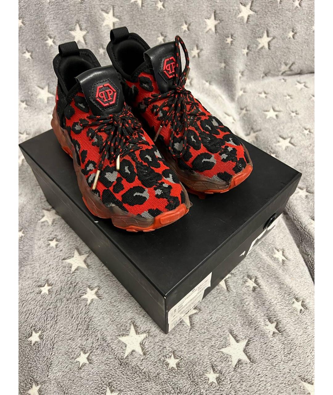 PHILIPP PLEIN Мульти текстильные кроссовки, фото 5