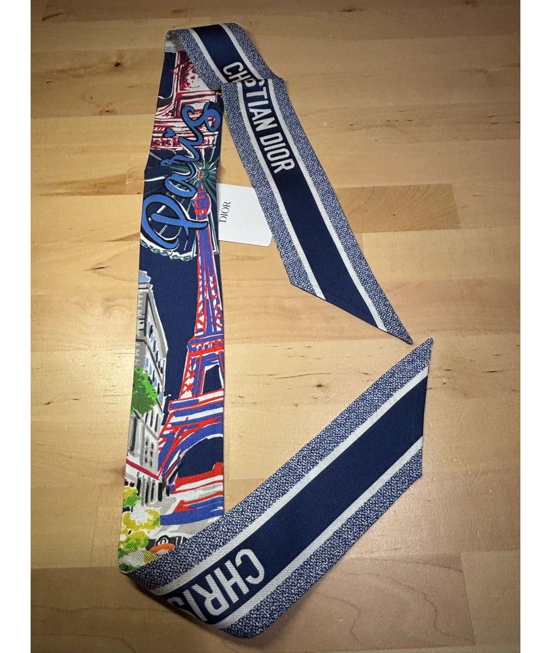CHRISTIAN DIOR Мульти шелковый платок, фото 7