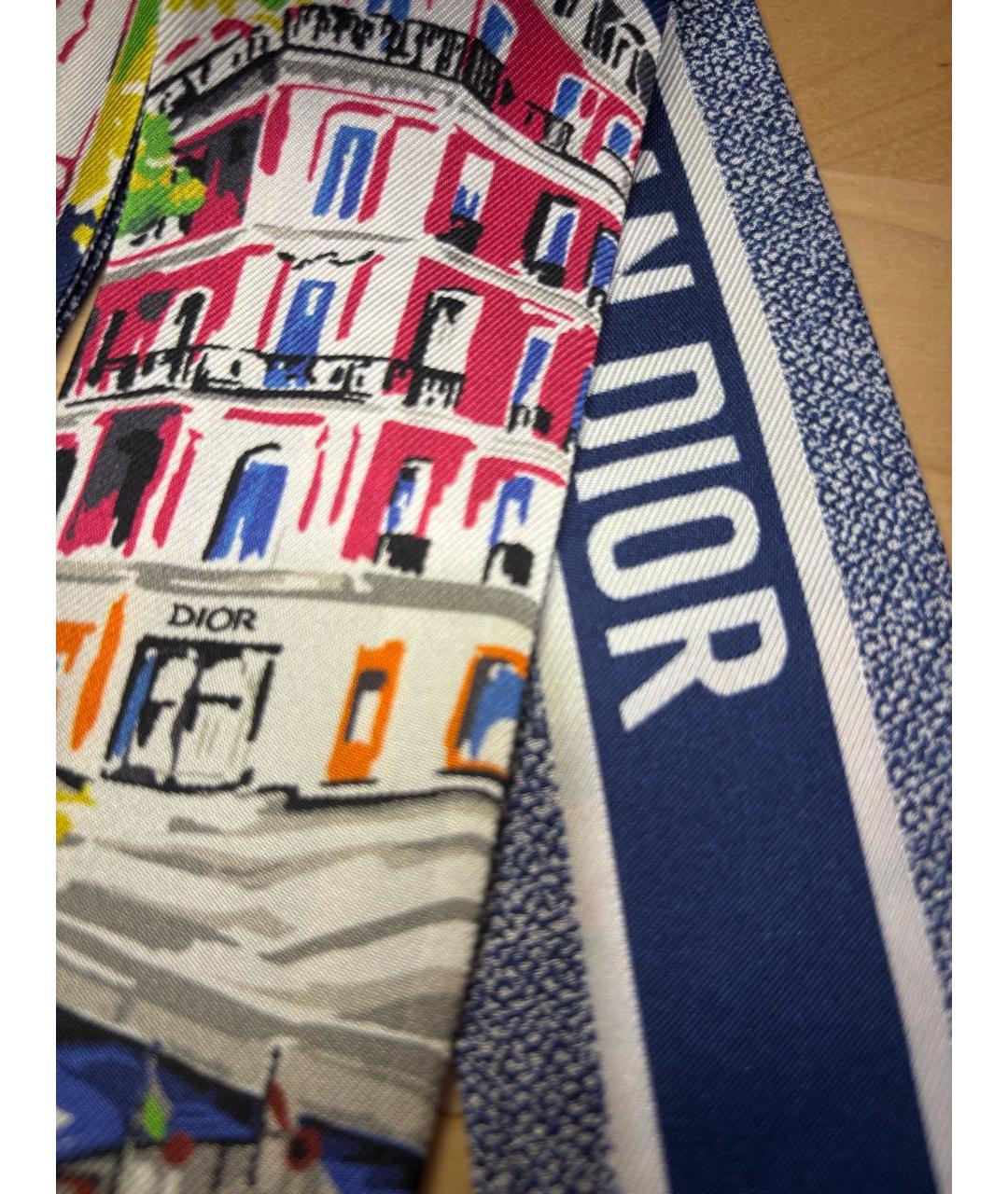 CHRISTIAN DIOR Мульти шелковый платок, фото 3