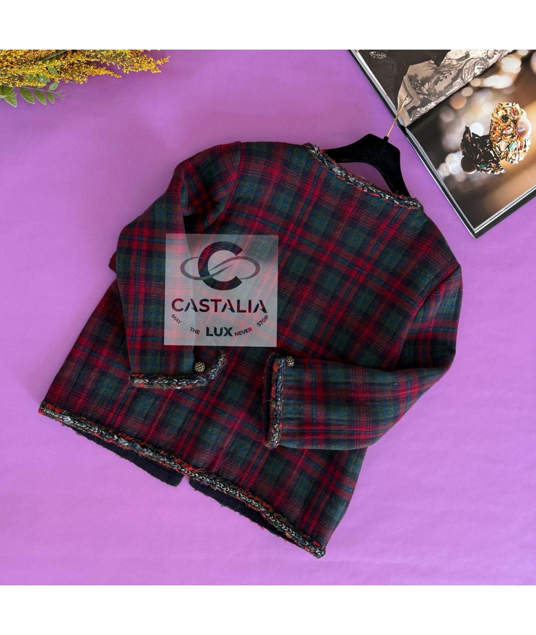 CHANEL Мульти кашемировый жакет/пиджак, фото 8