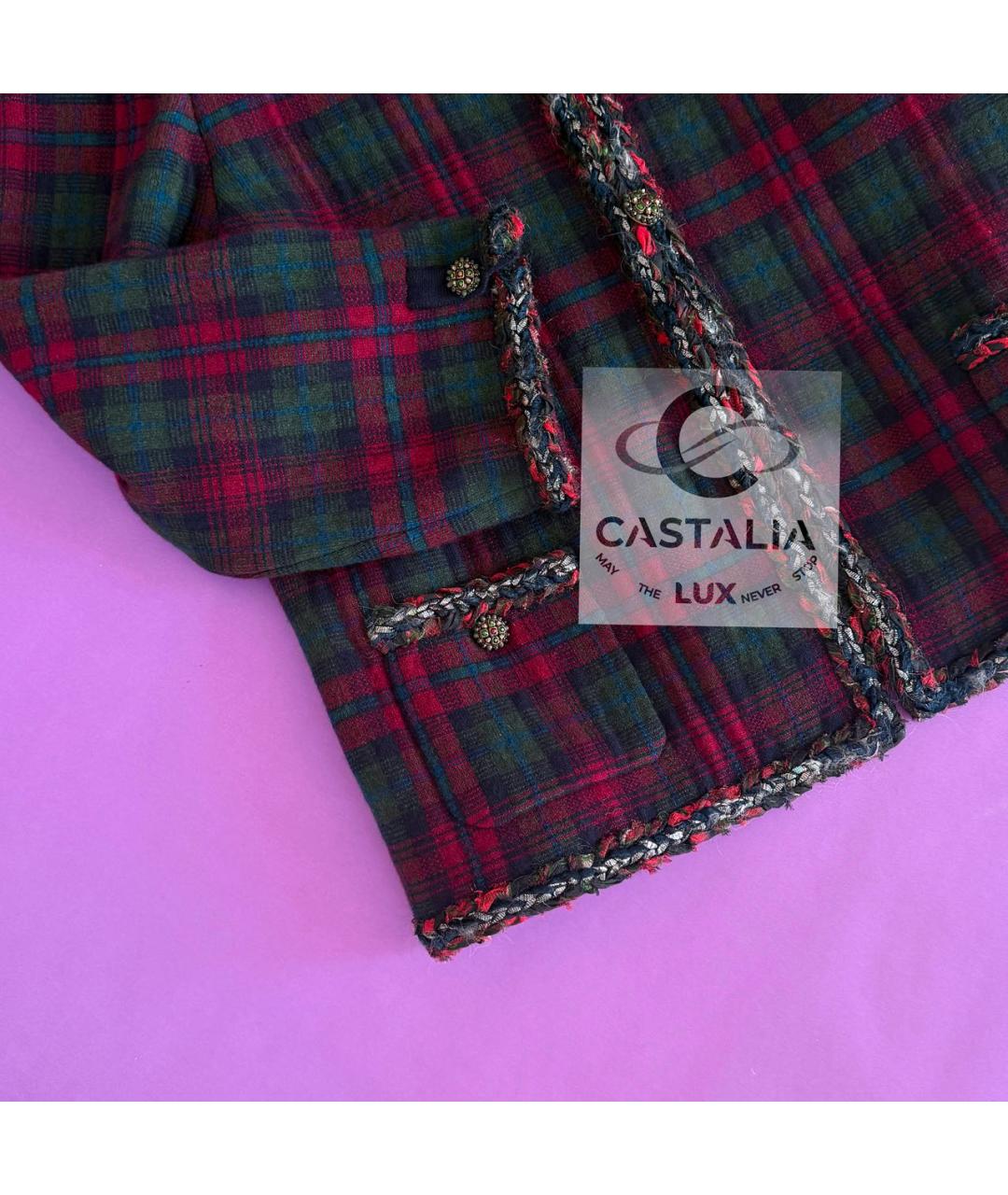 CHANEL Мульти кашемировый жакет/пиджак, фото 7