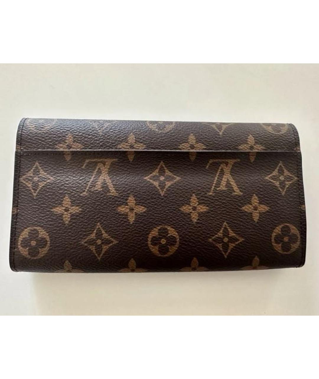 LOUIS VUITTON Коричневый кошелек, фото 2