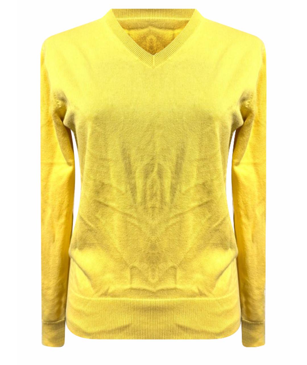 RALPH LAUREN Желтый хлопковый джемпер / свитер, фото 1