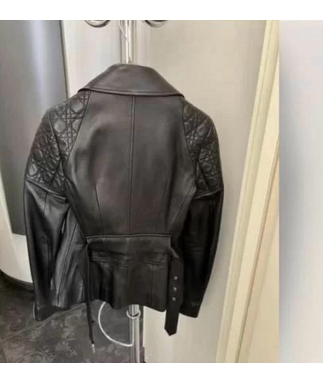 CHRISTIAN DIOR Черная кожаная куртка, фото 3