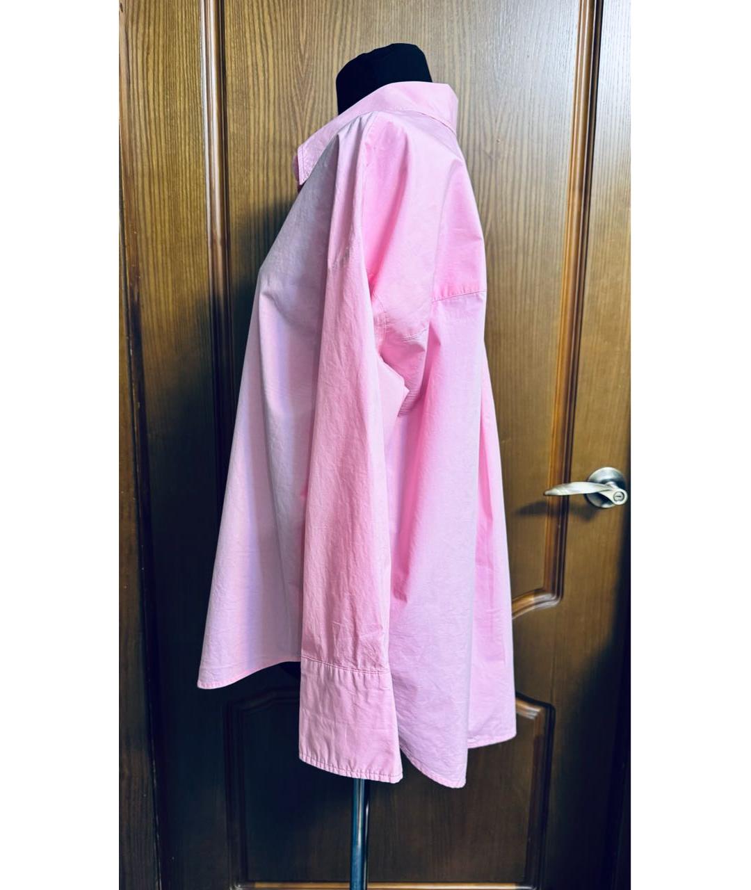 12 STOREEZ Розовая хлопковая рубашка, фото 3