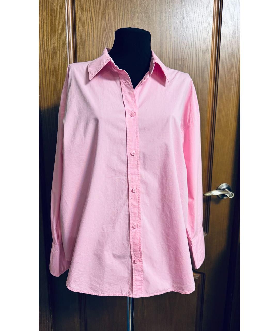 12 STOREEZ Розовая хлопковая рубашка, фото 7