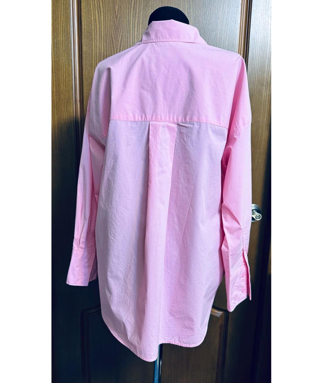 12 STOREEZ Розовая хлопковая рубашка, фото 2