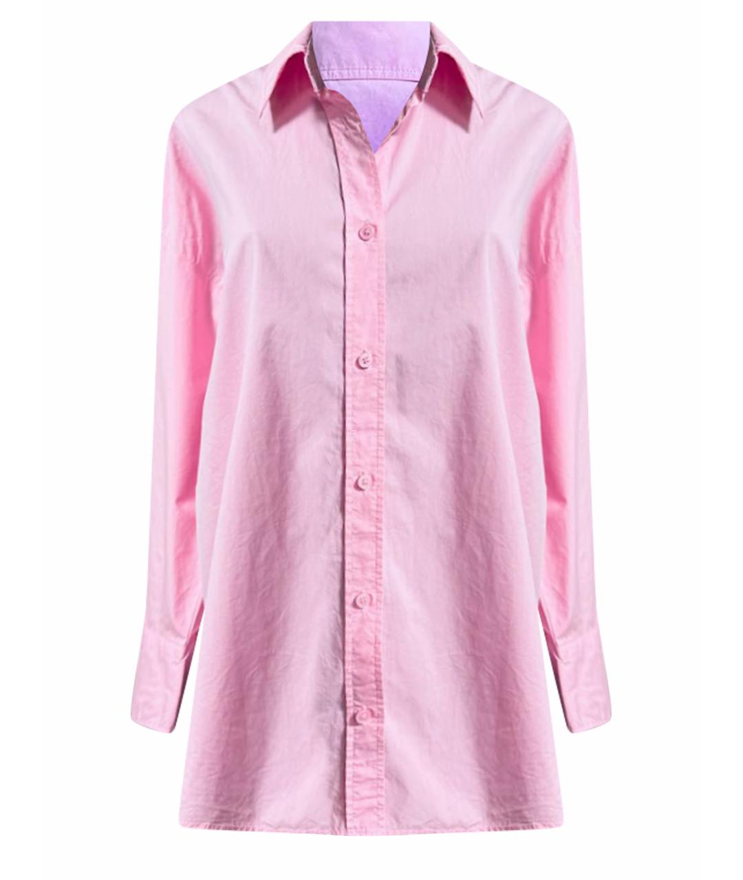 12 STOREEZ Розовая хлопковая рубашка, фото 1