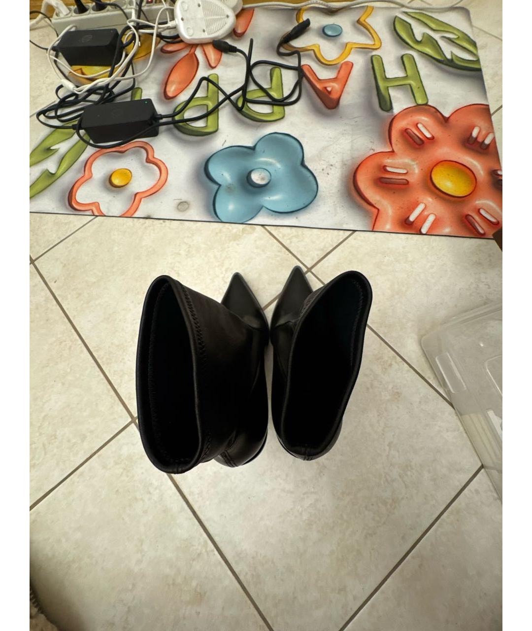 CASADEI Черные кожаные ботильоны, фото 3