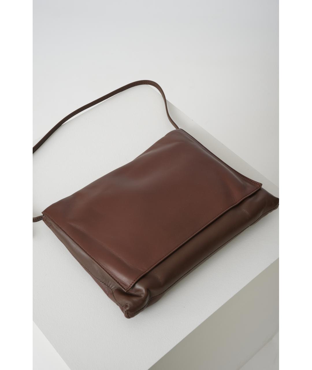 THE ROW Коричневая кожаная сумка через плечо, фото 2