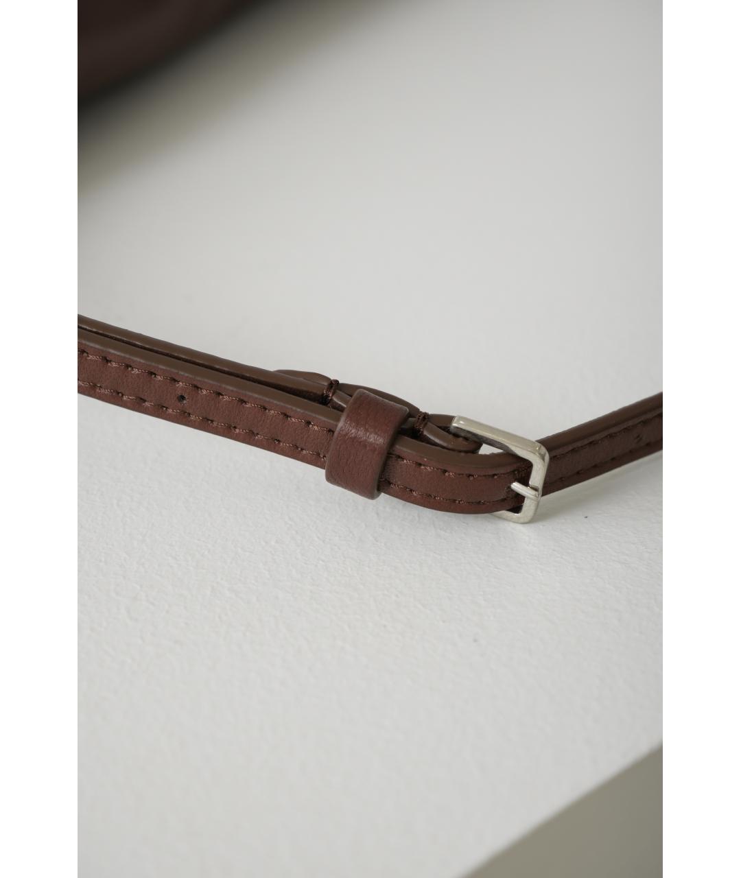 THE ROW Коричневая кожаная сумка через плечо, фото 5