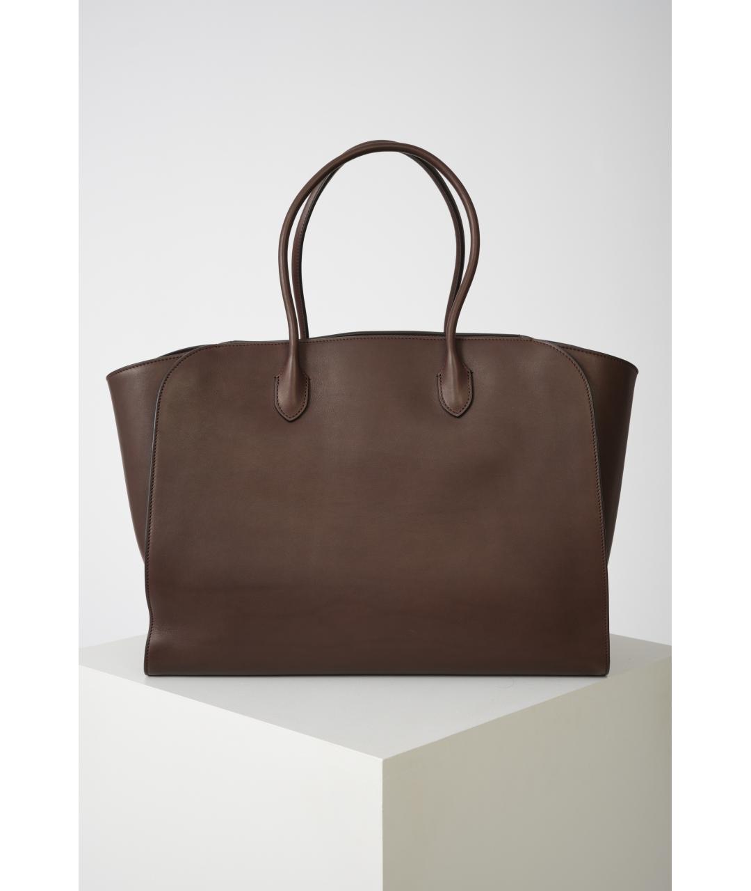 THE ROW Коричневая кожаная сумка тоут, фото 7