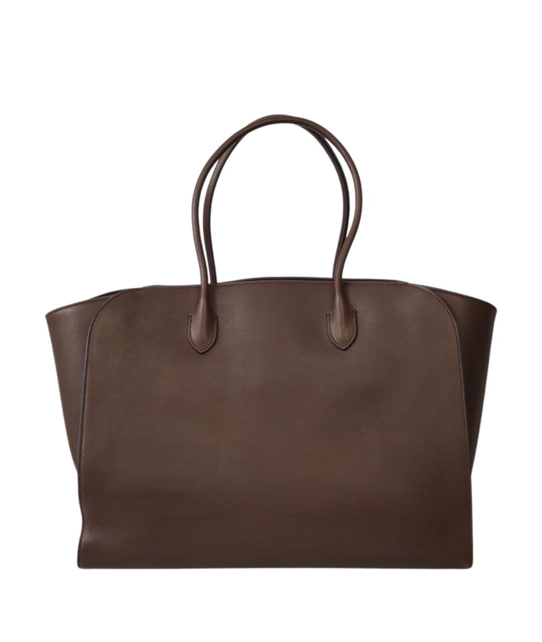 THE ROW Коричневая кожаная сумка тоут, фото 1
