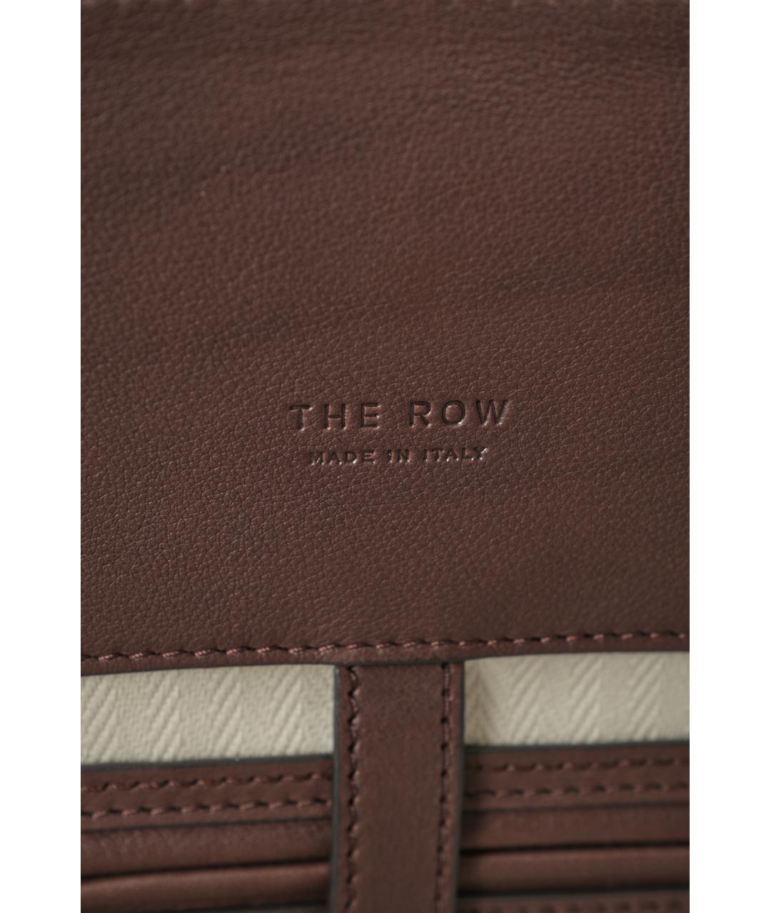 THE ROW Коричневая кожаная сумка тоут, фото 6